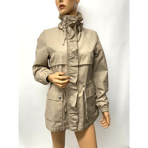 Betsey Johnson Women's Small Raincoat/Light Jacket Khaki